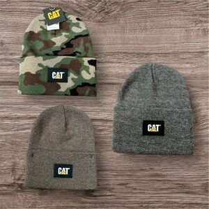 Caterpillar CAT Label Cuff Beanie- Set of 3